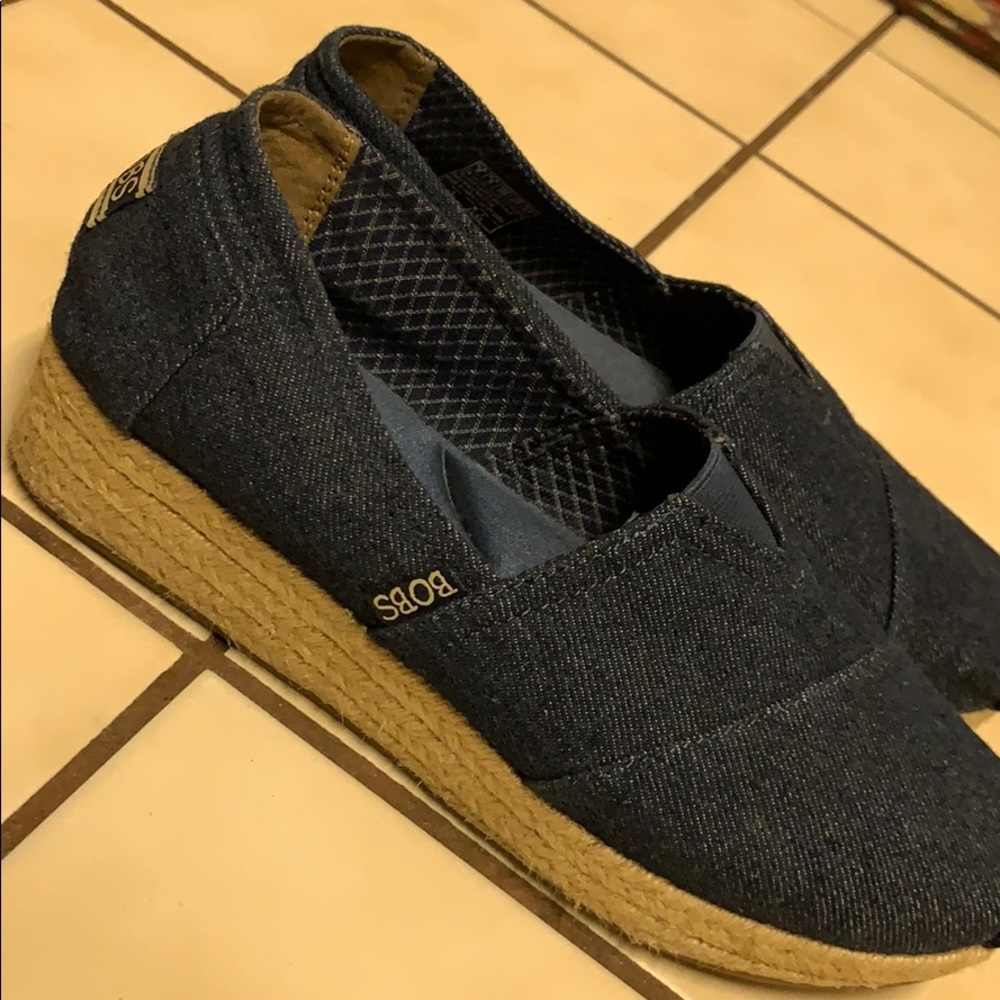 Size 8 Denim Bob Wedges💙